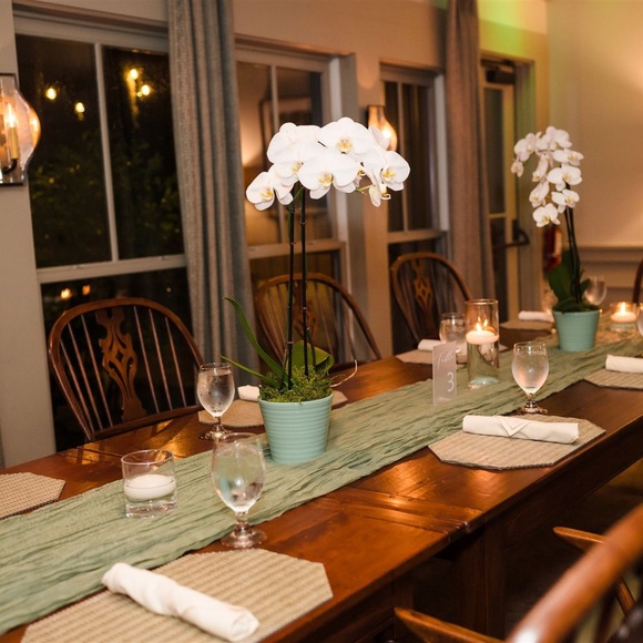 14 Sage Green Cheese Cloth Table Runners for wedding (14 90cm x 340cm) - Picture 6 of 8